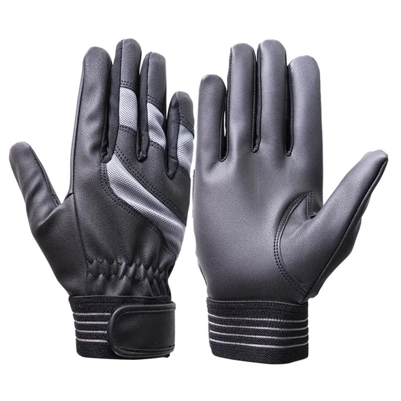 Lightweight PU Leather Grip Mechanic Gloves Wind-Proof Washable Garden Yard Work Multi-Purpose Safety Working