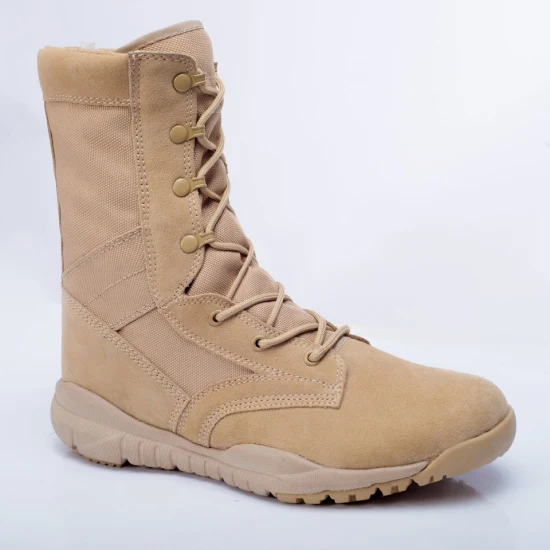 Desert Tactic High Shoes Boots Beige Senderismo Zapatos de seguridad al aire libre para hombres