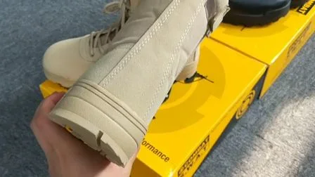 Las más nuevas botas de cuero estilo policía táctica estilo militar del Ejército de EE. UU. de color caqui